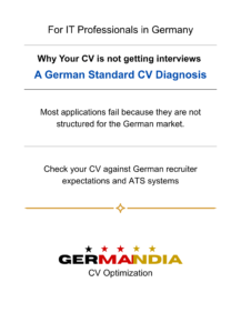 German CV diagnosis for Indian IT professionals applying in Germany