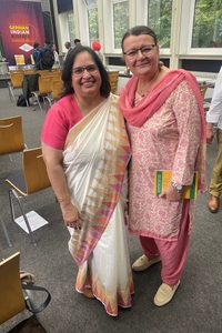 Anita Grabowski with Anjana Singh at the German Indian Business Summit 2026 in Bremen.