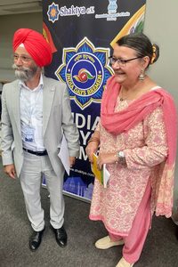 Anita Grabowski with Gurdeep Singh at the German Indian Business Summit 2026 in Bremen.